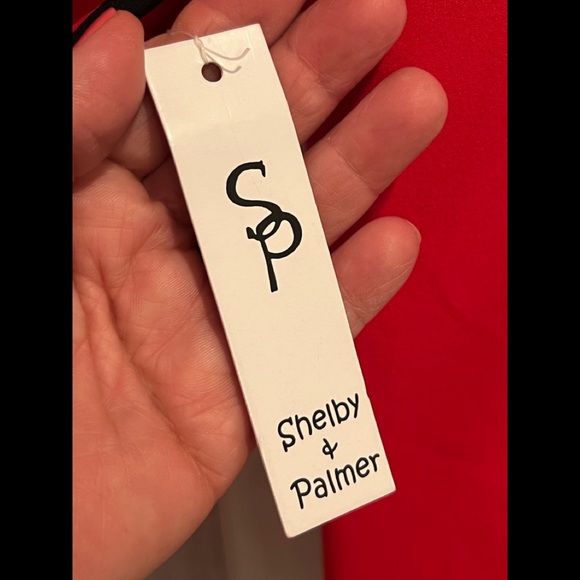 SHELBY & PALMER red dress / size 6 - Picture 6 of 7